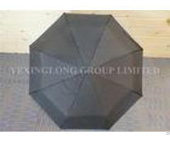 Classic Black Automatic Open Close Windproof Umbrella For Rain And Wind