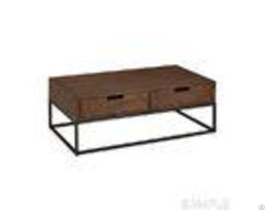 Rustic Solid Wood Coffee Table With Storage Square Oak Occasional Tables
