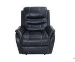Power Motion Leather Recliner Chairs With Polyester Padding Fiber Back