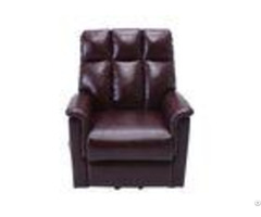 Leather Power Recliner Lift Chairs Plywood Frame With Adjustable Vibrating Mode