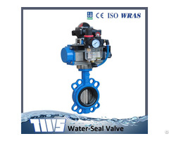 Dn50 1200 Cast Iron Butterfly Valve With Pneumatic Actuator