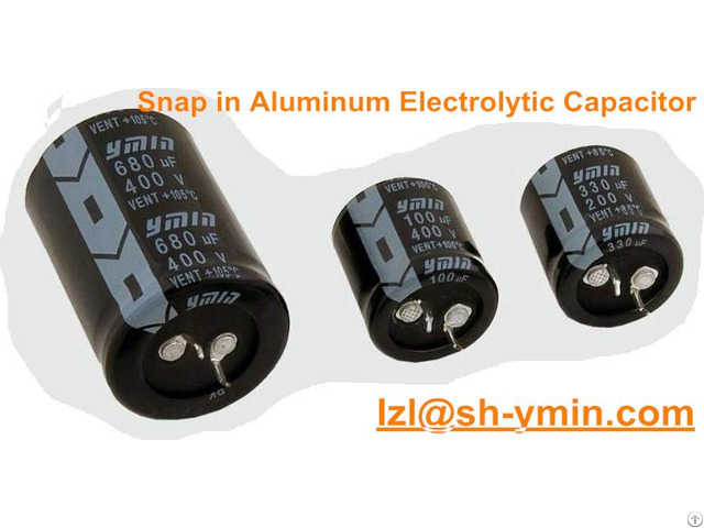 Ymin Snap In Horn Type Aluminum Electrolytic Capacitor 630v For Power Supply