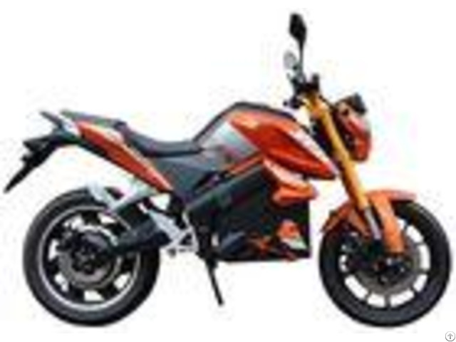 High Precision Electric Moped Bike Orange Colour 1000w With Front Rear Disc