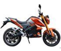 High Precision Electric Moped Bike Orange Colour 1000w With Front Rear Disc
