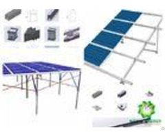 Flexibility Anodized Ground Mount Solar System Pre Assembled Structure