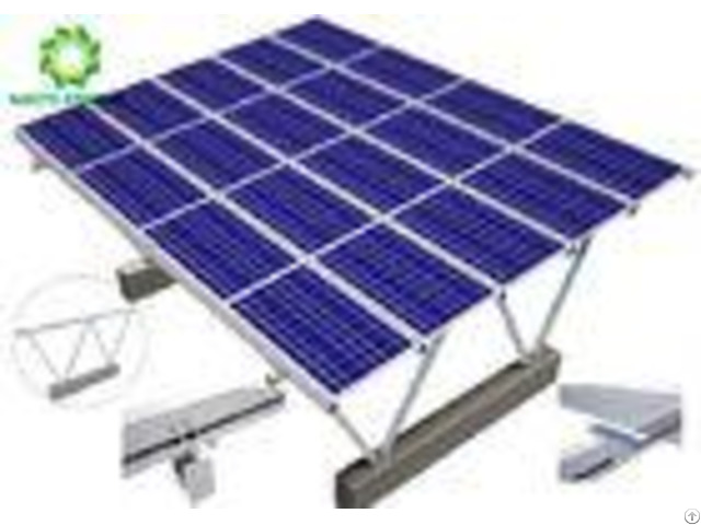 Water Repellent Ground Mount Solar Racking Systems Excellent Stability