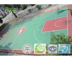 Silicone Pu Athletic Court Outdoor Play Surfaces Durable Liquid Coating State
