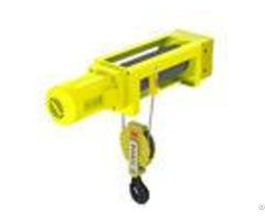 Yellow Color Mini Electric Wire Hoist 2 1 Rope Reeving Leading Crane For Lifting Goods