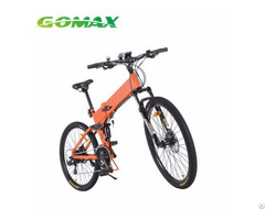 Front And Rear Led Light Portable Mid Drive Foldable Electric Bike