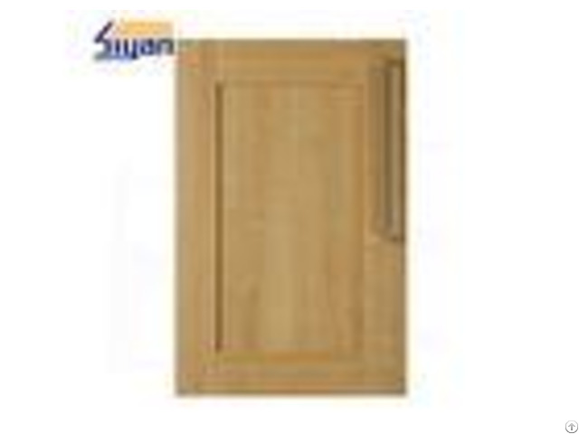 Wood Grain Shaker Kitchen Cabinet Doors 458 688mm With Pvc Film Wrapped