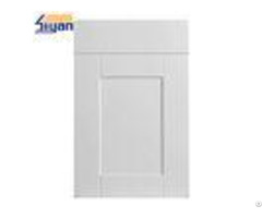 Pvc Film White Wood Grain Kitchen Cupboard Doors Smooth Surface Eco Friendly