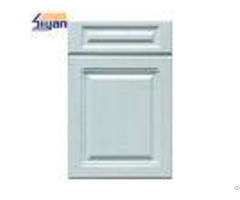 Light Blue Mdf Kitchen Cabinet Doors Pvc Film Surface For Wall Hanging Cabinets