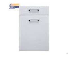 Professional Custom Mdf Kitchen Cupboard Doors For Cabinet Cold White Color
