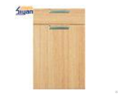Flat Mdf Kitchen Cabinet Doors Wood Grain With 450 678mm Size Oem Service