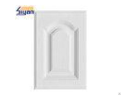 Pvc Film Mdf Kitchen Cabinet Doors Replacement With White Solid Color