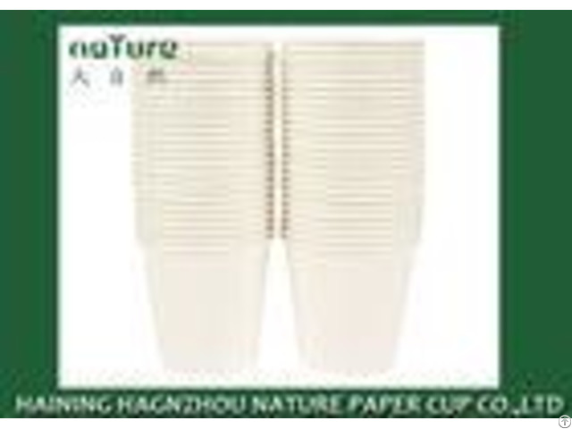 Disposable Plain Single Wall Paper Cups Poly Lined Bpa Free Flexo Printing