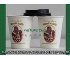 Logo Printed Disposable Single Wall Paper Cups Biodegradable Custom Color