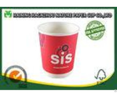 Home Office Double Wall Paper Cups 400 Ml White Color For Hot Drinks