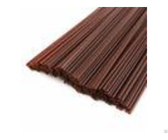 Brown Color Stirring Hot Beverage Straws Pp Material Two Holes Design