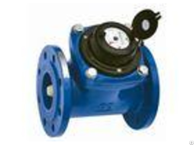 Dn100 Pn16 Flange Port Woltman Water Meter Ductile Iron Housing With Positive Displacement