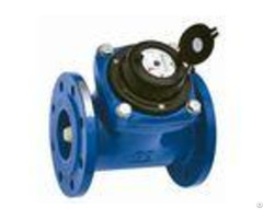 Dn100 Pn16 Flange Port Woltman Water Meter Ductile Iron Housing With Positive Displacement
