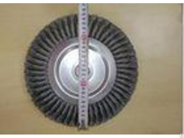 Multilayer Twisted 10 Inch Wire Wheel Brush For Metal Tube Rust Removal