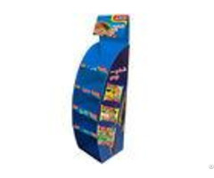 Corrugated Cardboard Display With Cambered Stand Entd042 For Candy Shows