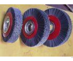 Deburring Gear Circular Abrasive Nylon Wheel Brush 6 Inch Od 90 Mm Middle Plate