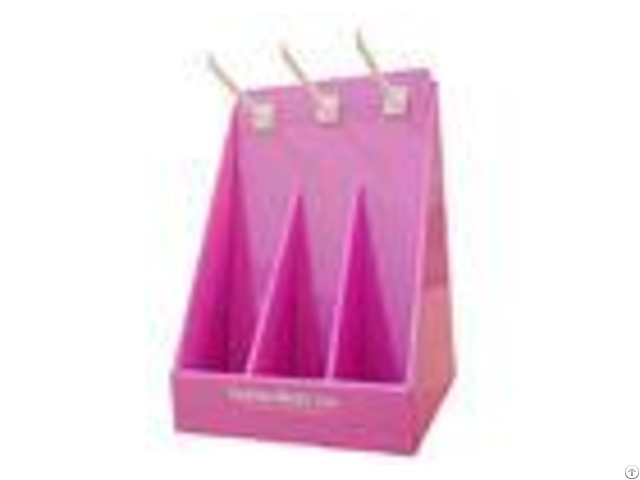 Fashion Pink Countertop Paper Cardboard Counter Displays Encd030 Easy To Assemble