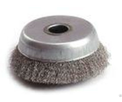 Weld Cleaning Steel Crimped Wire Cup Brush 304 Ss Material And 16mm Inner Hole