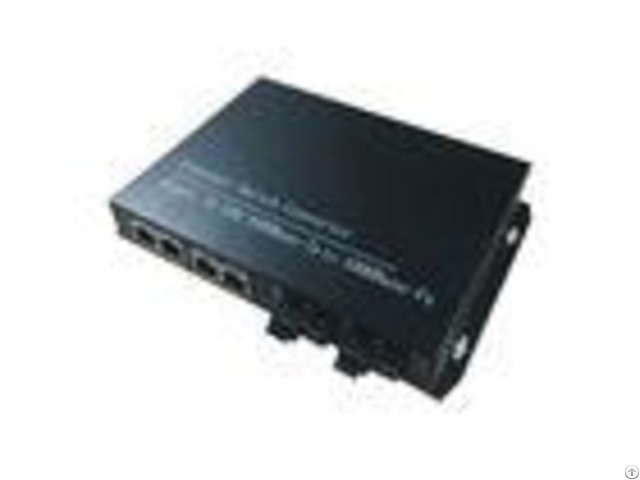 Ac 240v Single Mode Fiber To Ethernet Media Converter 2 4 Port 10 100 1000m Rj45