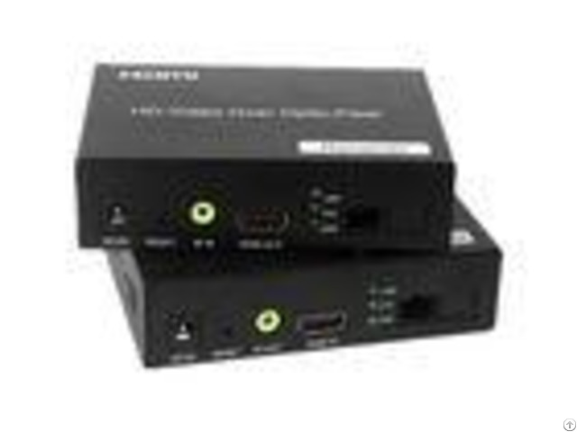 Automatic Adjustment Hdmi Fiber Optic Extender Fc 20km With Ir Control