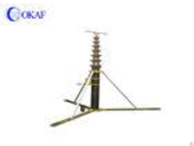 Manual Telescopic Mast Pole Light Portable Antenna Towerwith Tripod Wheels