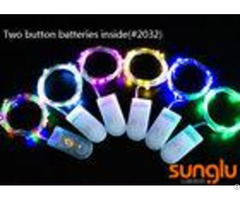 2m 20d 0603 Led Decorative Indoor String Lights Two Button Battery For Holiday