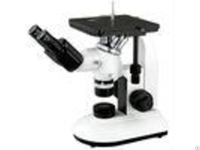 Mechanical Stage Trinocular Inverted Metallurgical Microscope Infinity Optical System