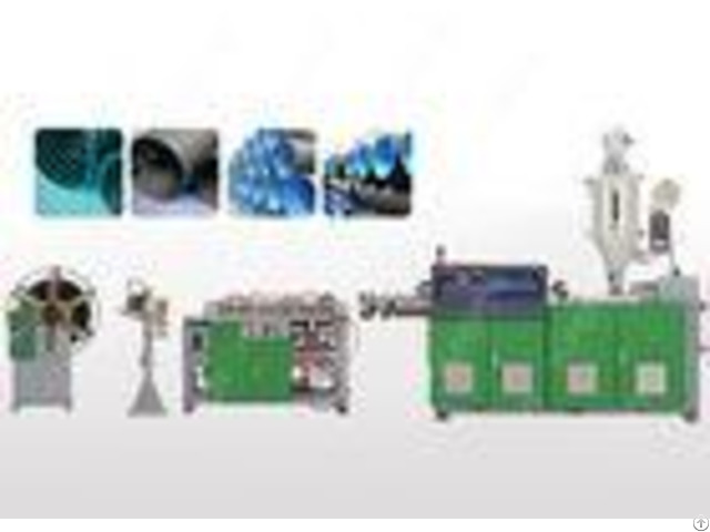 Single Wall Pvc Plastic Corrugated Pipe Extrusion Line With Ring Groove Structure