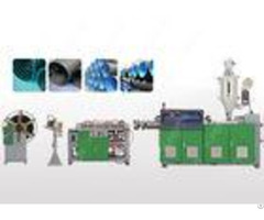 Single Wall Pvc Plastic Corrugated Pipe Extrusion Line With Ring Groove Structure