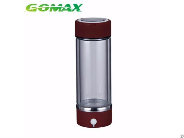 Superior Quality Unbreakable Double Wall Glass Hydrogen Bottle For Water