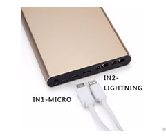 Newest 12000mah Slim Power Bank With Dual Input Output