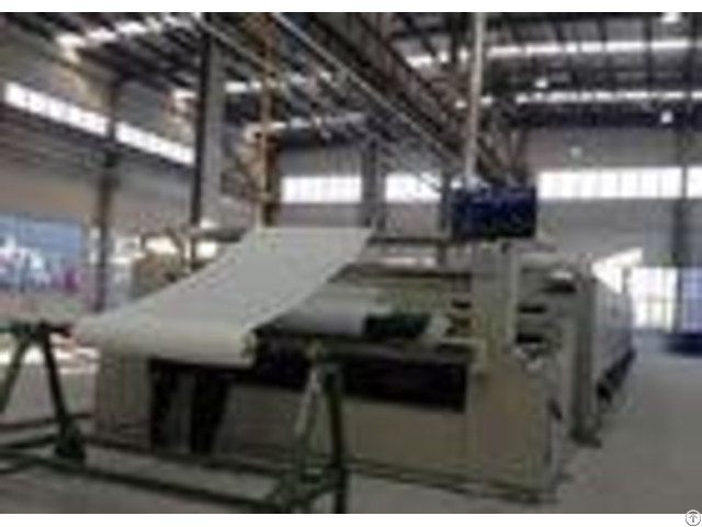 Textile Streching Heat Setting Stenter Machine Stonge Rail Plaiting Batching Fabric Exit