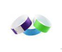 Disposable Paper Rfid Chip Wristband Waterproof Custom Logo Printing