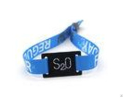 Festival Ticket Disposable Rfid Chip Wristband Glossy Surface Custom Design
