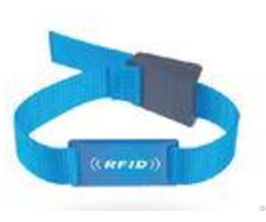Custom Passive Rfid Chip Wristband Woven Nylon For Events Ticketing