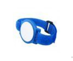 Nylon Strap Ntag213 Rfid Chip Wristband Silkscreen Printing For Swimming Pool