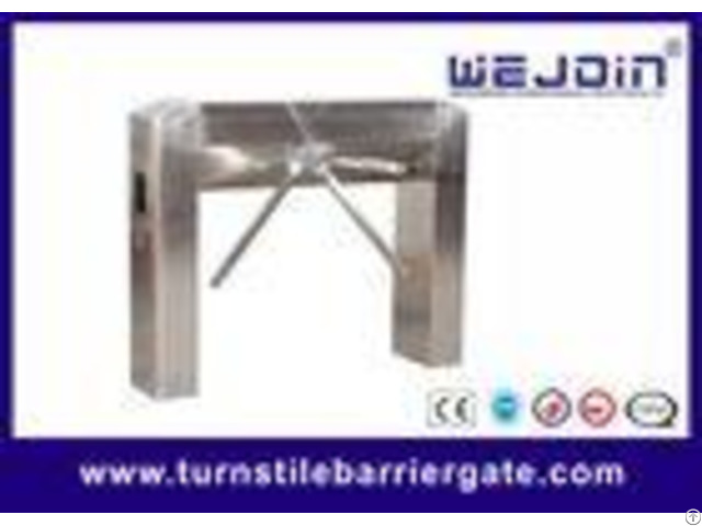 Semi Auto Tripod Entrance Turnstiles Gate With Mechanism Arc Bridge Type