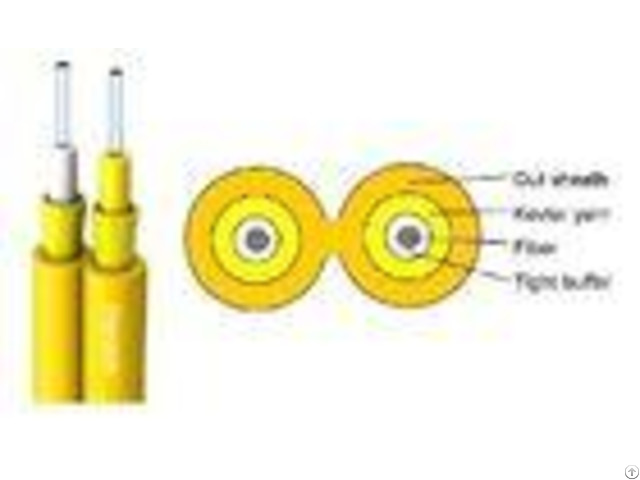 Professional Duplex Fiber Optic Cable Flame Retardant For Indoor Cabling