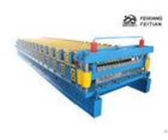 Blue Corrugated Roofing Sheets Making Machines 8 12m Min Working Speed