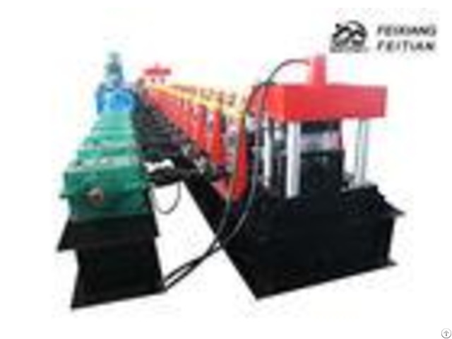 Easy Operation Highway Guardrail Roll Forming Machine With Hydraulic Cutting