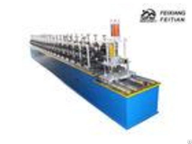 Rack Shelves Pillar Cable Tray Roll Forming Machine Plc Control For Shopping Market