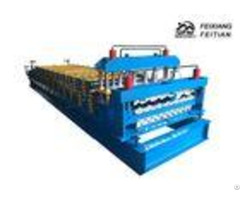 Color Steel Glazed Tile Double Layer Roll Forming Machine With Plc Control